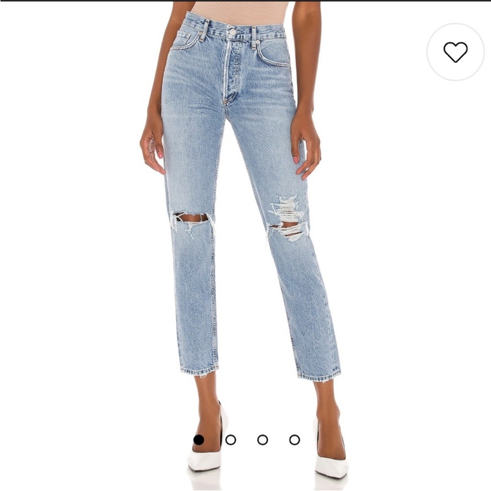 AGOLDE 90’s High Rise Distressed Straight Jeans Women’s Size 27